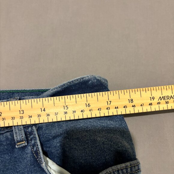 Tommy Hilfiger Jeans 34x29 Blue Straight Leg Distressed Y2K Grunge High Rise - Picture 4 of 7